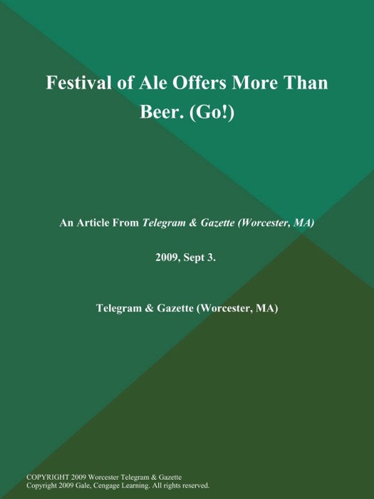 Festival of Ale Offers More Than Beer (Go!)