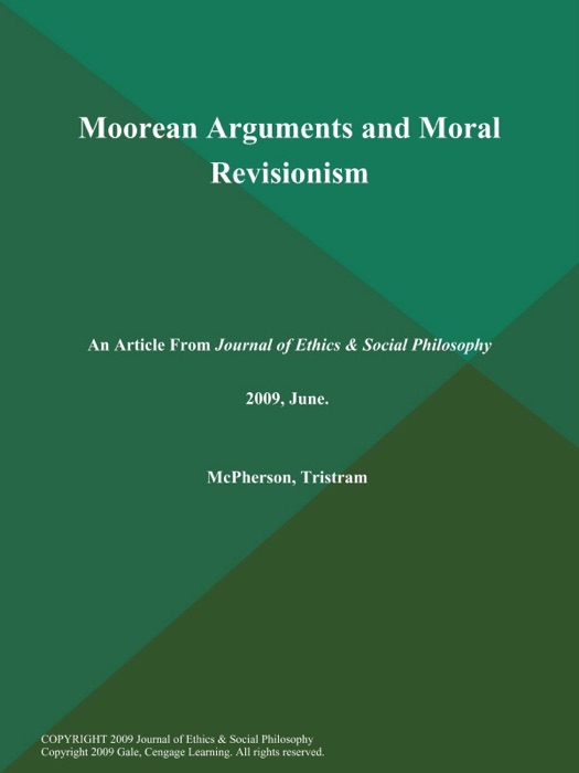 Moorean Arguments and Moral Revisionism