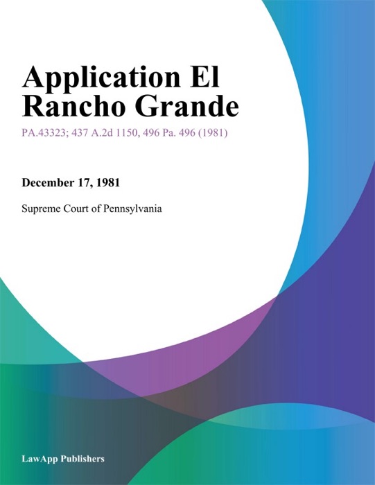 Application El Rancho Grande