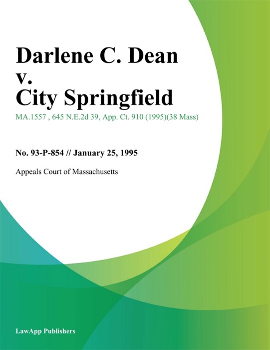 Darlene C. Dean v. City Springfield
