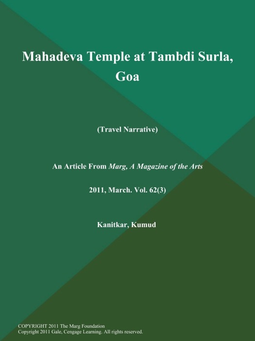 Mahadeva Temple at Tambdi Surla, Goa (Travel Narrative)