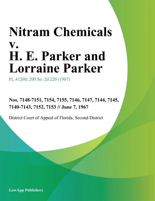 Nitram Chemicals v. H. E. Parker and Lorraine Parker