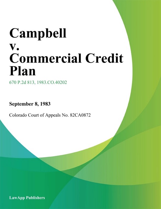 Campbell v. Commercial Credit Plan