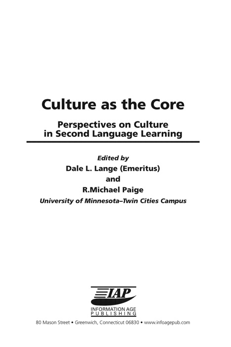 Culture as the Core