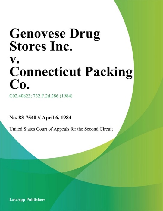 Genovese Drug Stores Inc. v. Connecticut Packing Co.