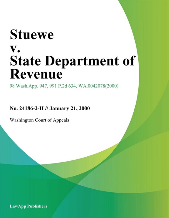 Stuewe v. State Department of Revenue