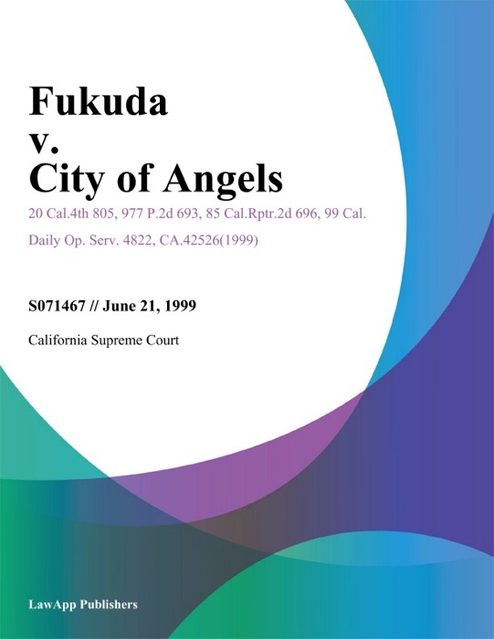 Fukuda V. City Of Angels