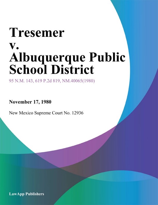 Tresemer v. Albuquerque Public School District