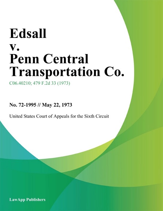 Edsall v. Penn Central Transportation Co.