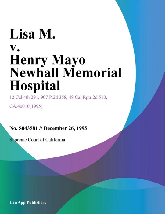 Lisa M. V. Henry Mayo Newhall Memorial Hospital