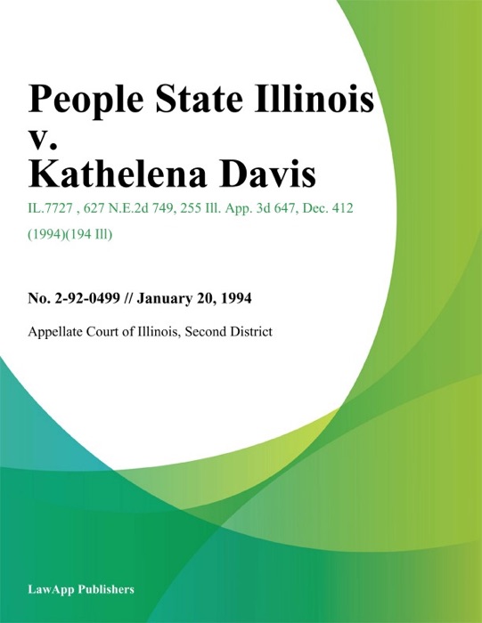 People State Illinois v. Kathelena Davis