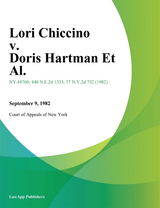 Lori Chiccino v. Doris Hartman Et Al.