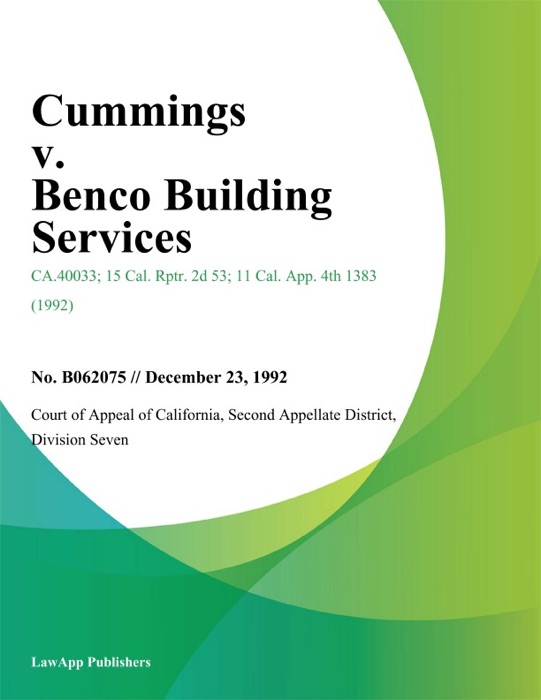 Cummings V. Benco Building Services