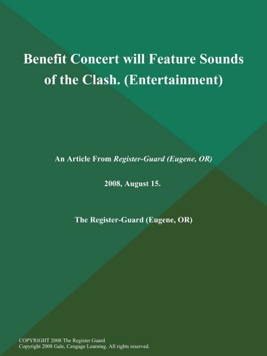Benefit Concert will Feature Sounds of the Clash (Entertainment)