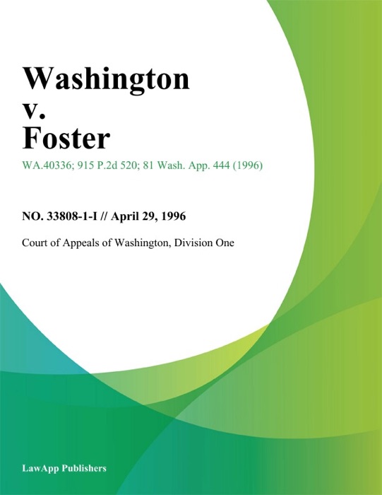 Washington V. Foster