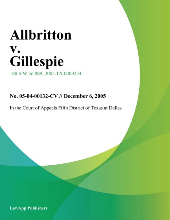 Allbritton v. Gillespie