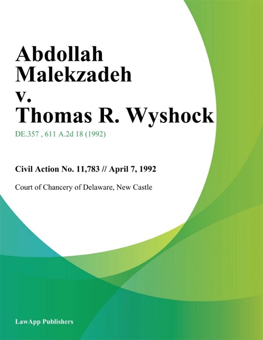 Abdollah Malekzadeh v. Thomas R. Wyshock