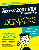 Joseph C. Stockman & Alan Simpson - Access 2007 VBA Programming For Dummies artwork