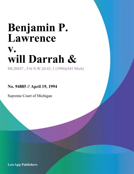 Benjamin P. Lawrence v. Will Darrah