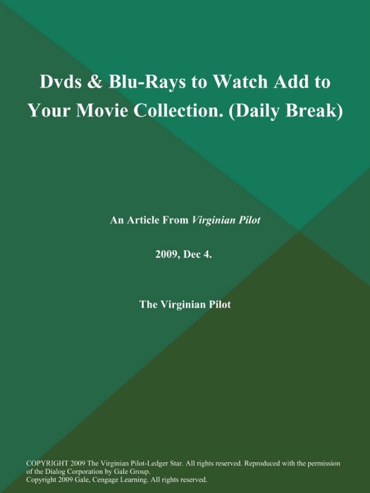 Dvds & Blu-Rays to Watch Add to Your Movie Collection (Daily Break)