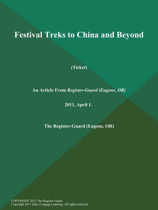 Festival Treks to China and Beyond (Ticket)