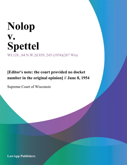 Nolop v. Spettel