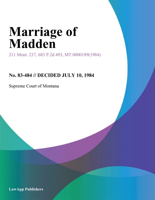 Marriage of Madden