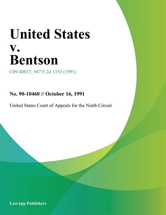 United States v. Bentson