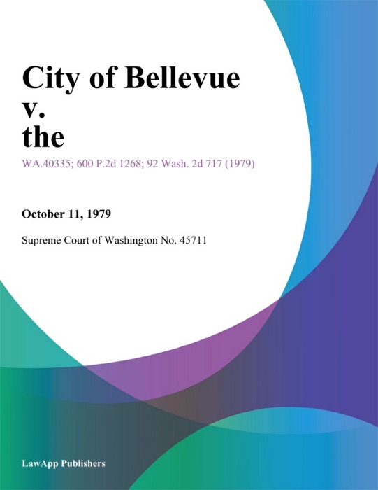City Of Bellevue V. The