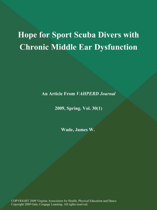 Hope for Sport Scuba Divers with Chronic Middle Ear Dysfunction