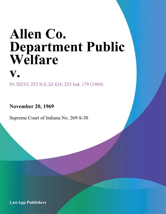 Allen Co. Department Public Welfare V.