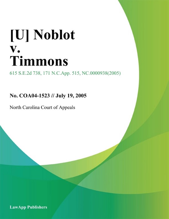 Noblot v. Timmons