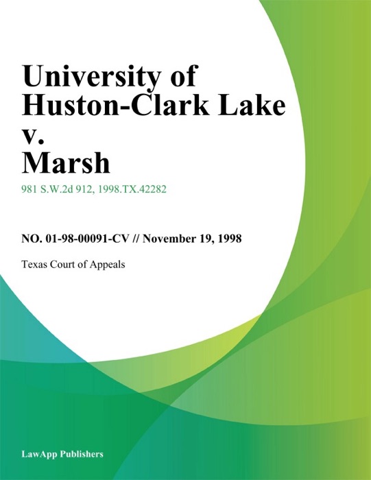 University Of Huston-Clark Lake V. Marsh