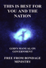 This Is Best For You And The Nation. God's Manual On Government. - Free From Bondage Ministry