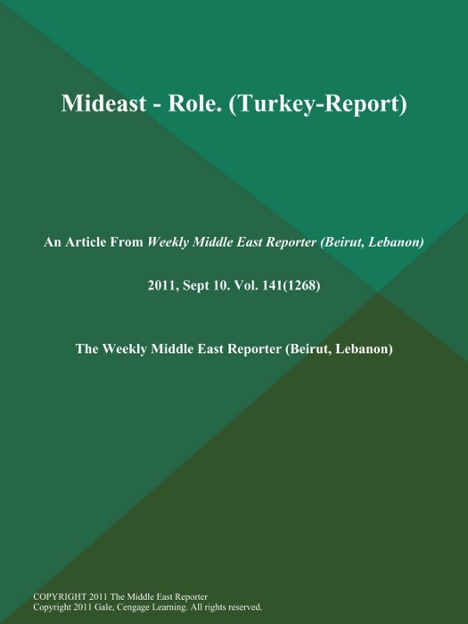 Mideast - Role (Turkey-Report)