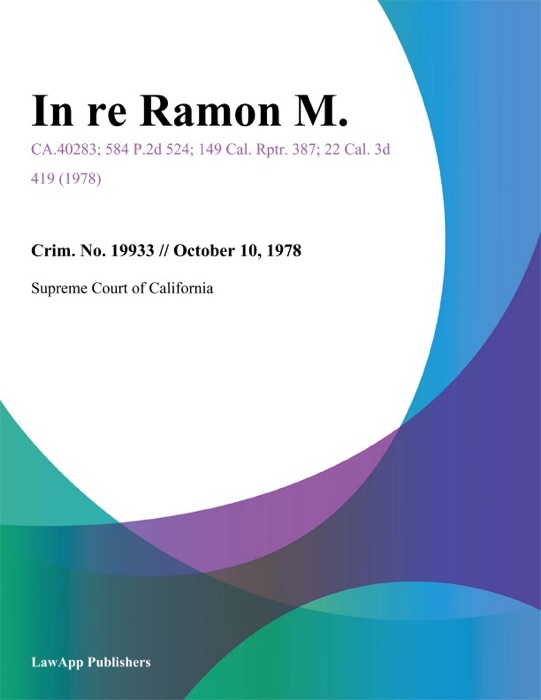 In Re Ramon M.