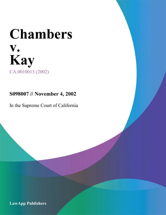 Chambers V. Kay