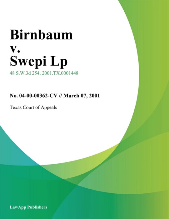 Birnbaum v. Swepi Lp