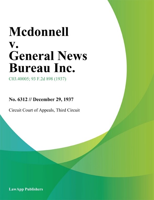 Mcdonnell v. General News Bureau Inc.