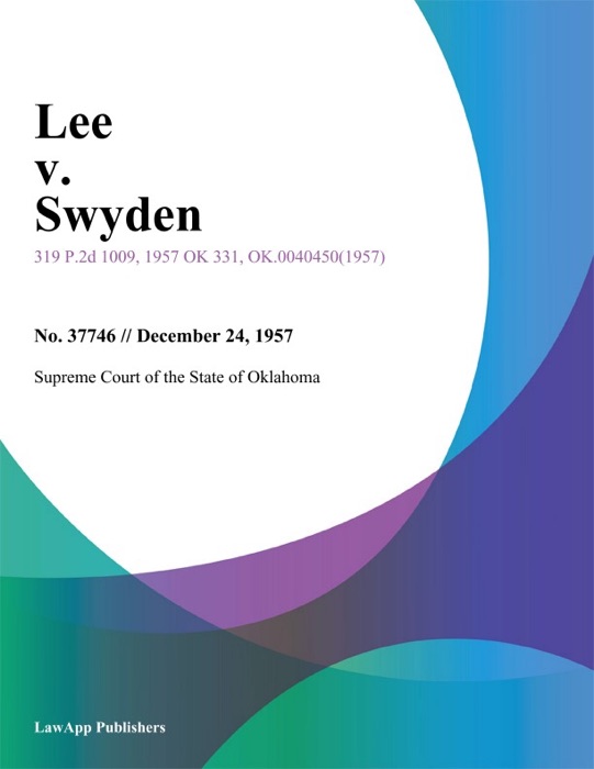 Lee v. Swyden