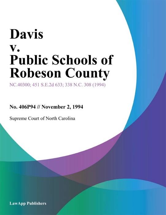 Davis v. Public Schools of Robeson County