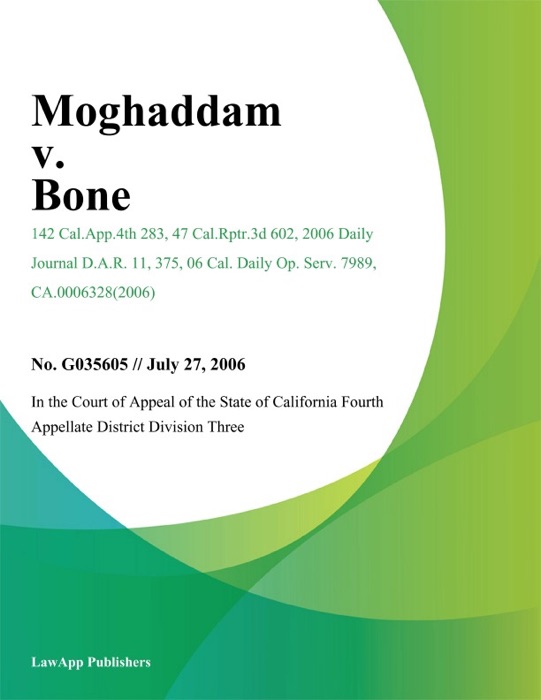 Moghaddam v. Bone