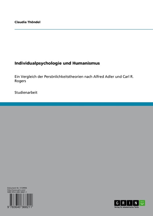 Individualpsychologie und Humanismus