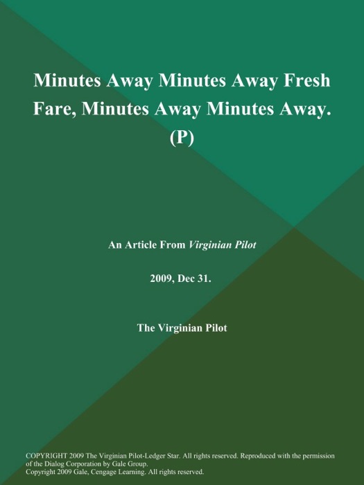 Minutes Away Minutes Away Fresh Fare, Minutes Away Minutes Away (P)