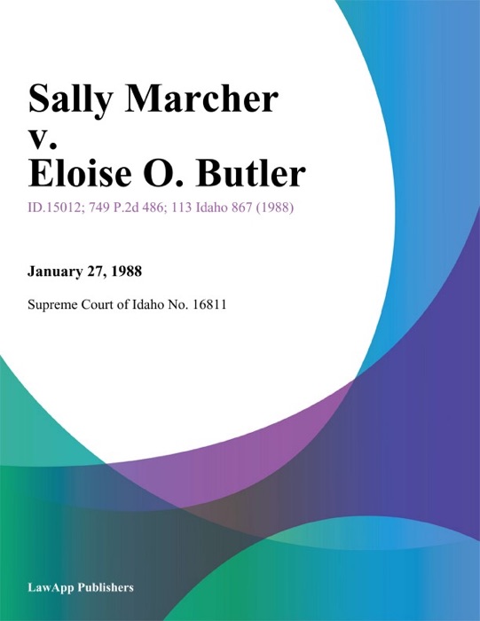 Sally Marcher v. Eloise O. Butler