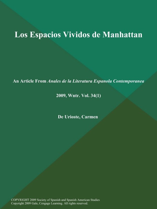 Los Espacios Vividos de Manhattan