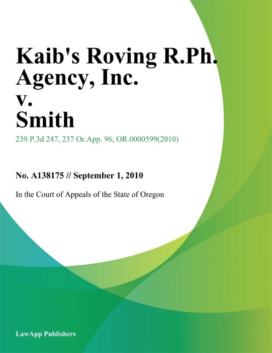 Kaibs Roving R.PH. Agency, Inc. v. Smith