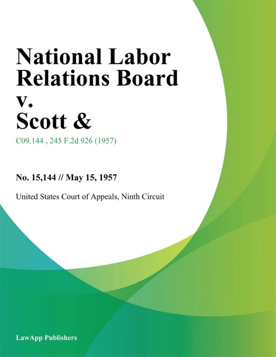 National Labor Relations Board v. Scott