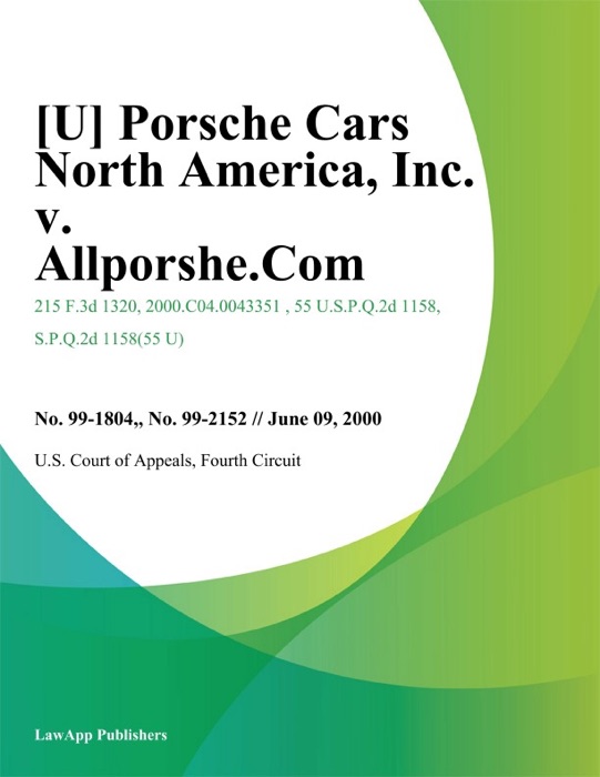 Porsche Cars North America, Inc. v. Allporshe.Com