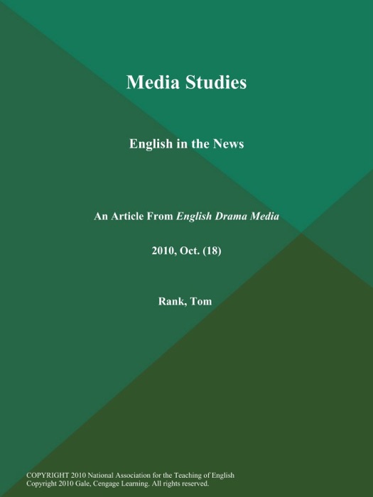 Media Studies: English in the News